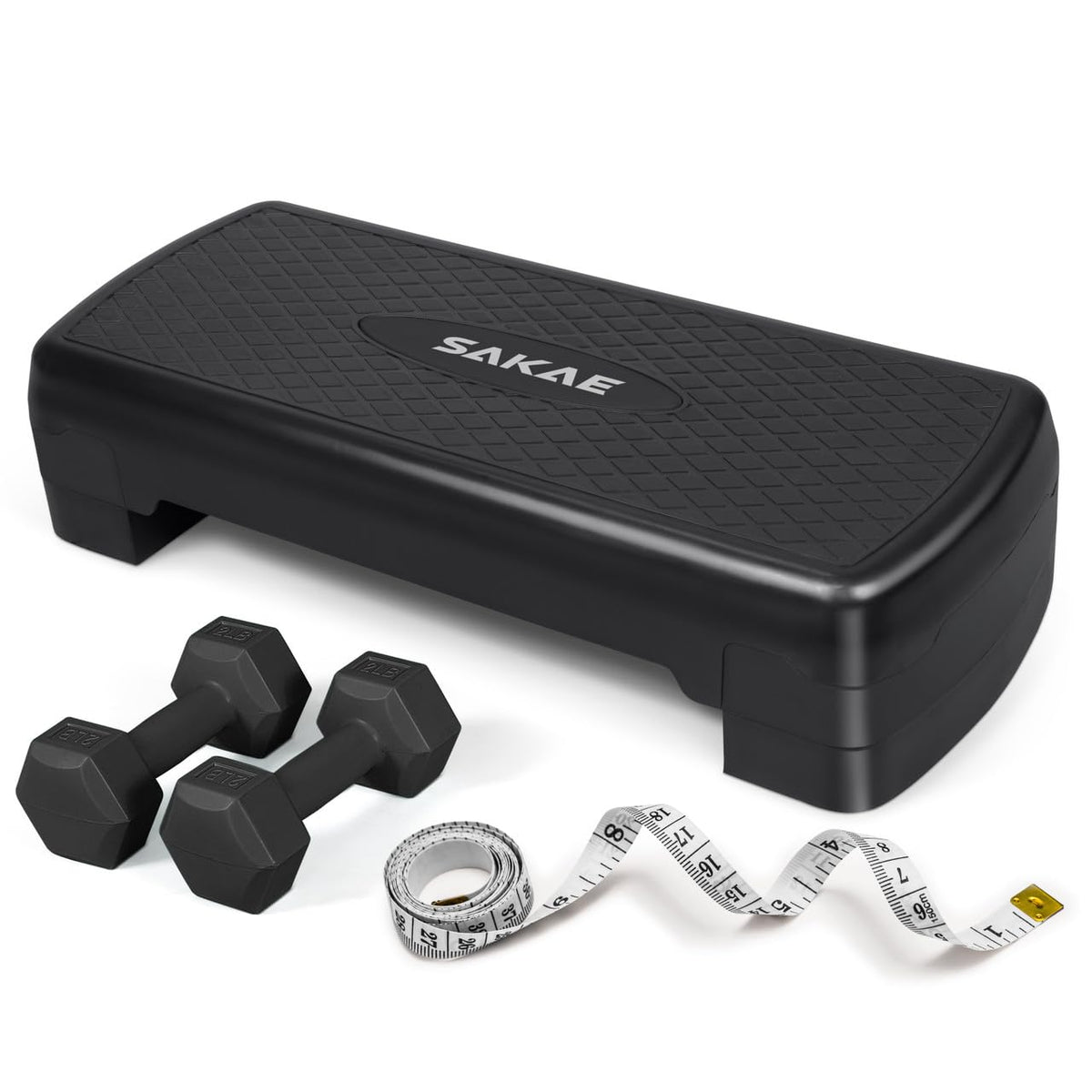 Adjustable Aerobic Step Platform Fitness Set with Accessories