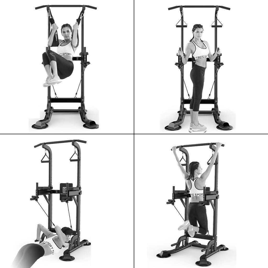 Multi-Function Pull Up and Squat Rack with Parallel Bars, 300 kg Capacity