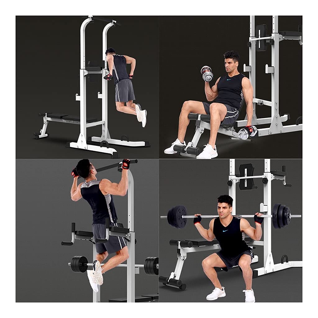 Multi-Function Home Gym Power Tower with Weight Bench