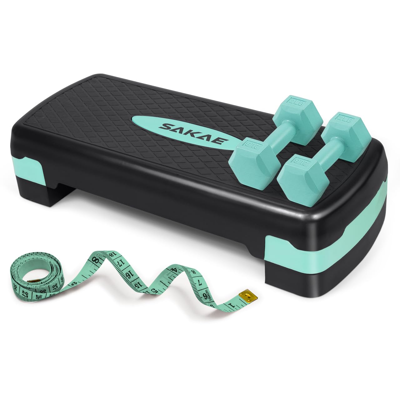 Adjustable Aerobic Step Platform Fitness Set with Accessories