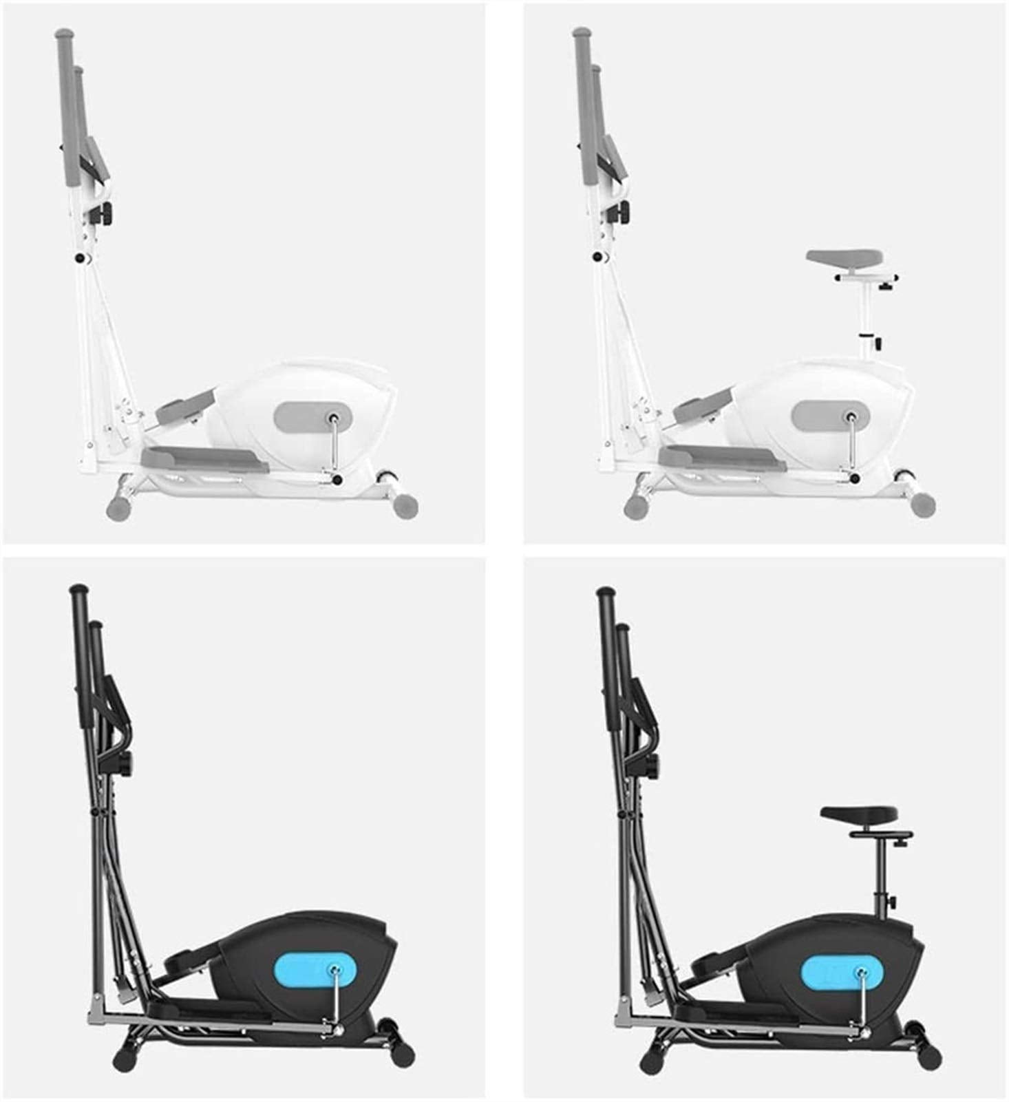 Magnetic Elliptical Cross Trainer with Stepper for Home Fitness