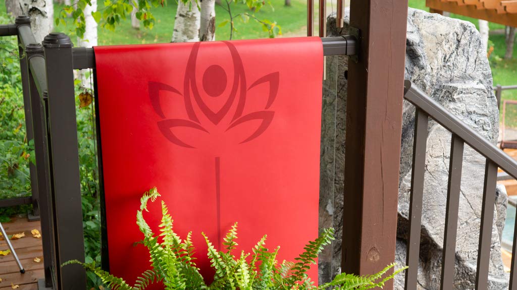 Natural Yoga Exercise Mat with Carry Strap