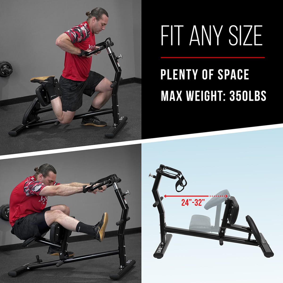 Back and Leg Stretching Machine for Home Gym with Straps