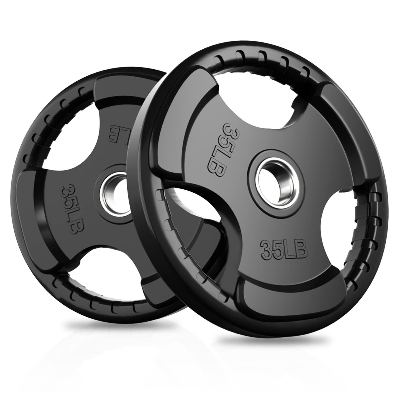 Olympic Rubber Grip Weight Plates for Barbell