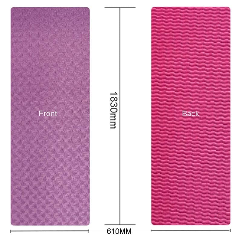 TPE Non-Slip Yoga Mat for Home Gym and Pilates