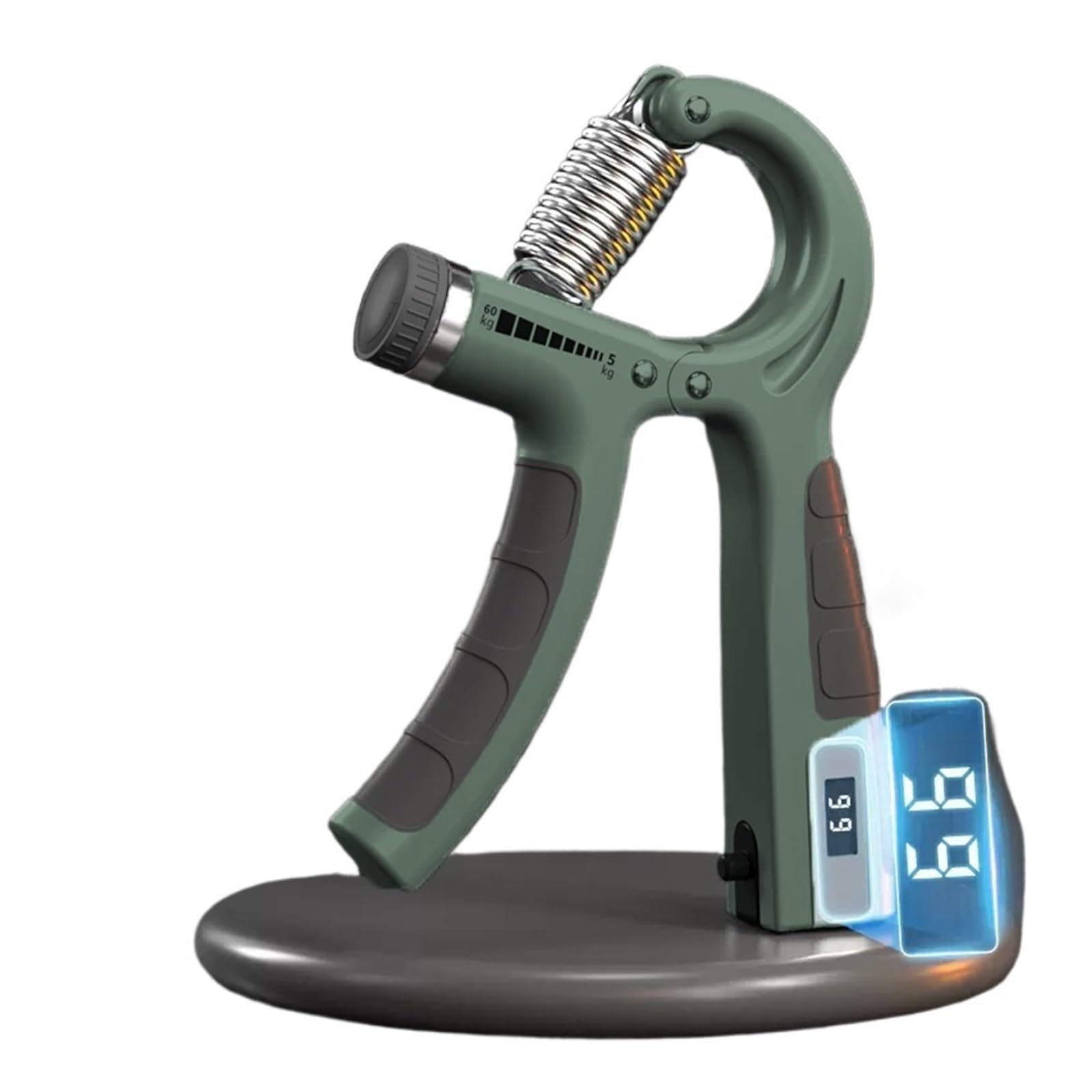 Adjustable Hand Grip Strength Trainer with Heavy-Duty Spring