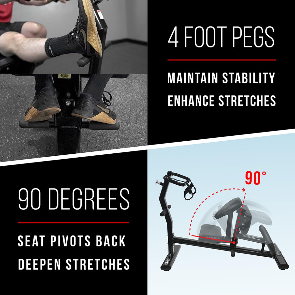 Back and Leg Stretching Machine for Home Gym with Straps