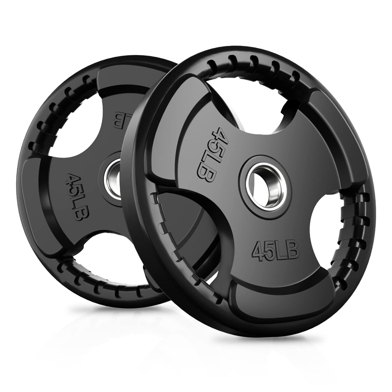 Olympic Rubber Grip Weight Plates for Barbell