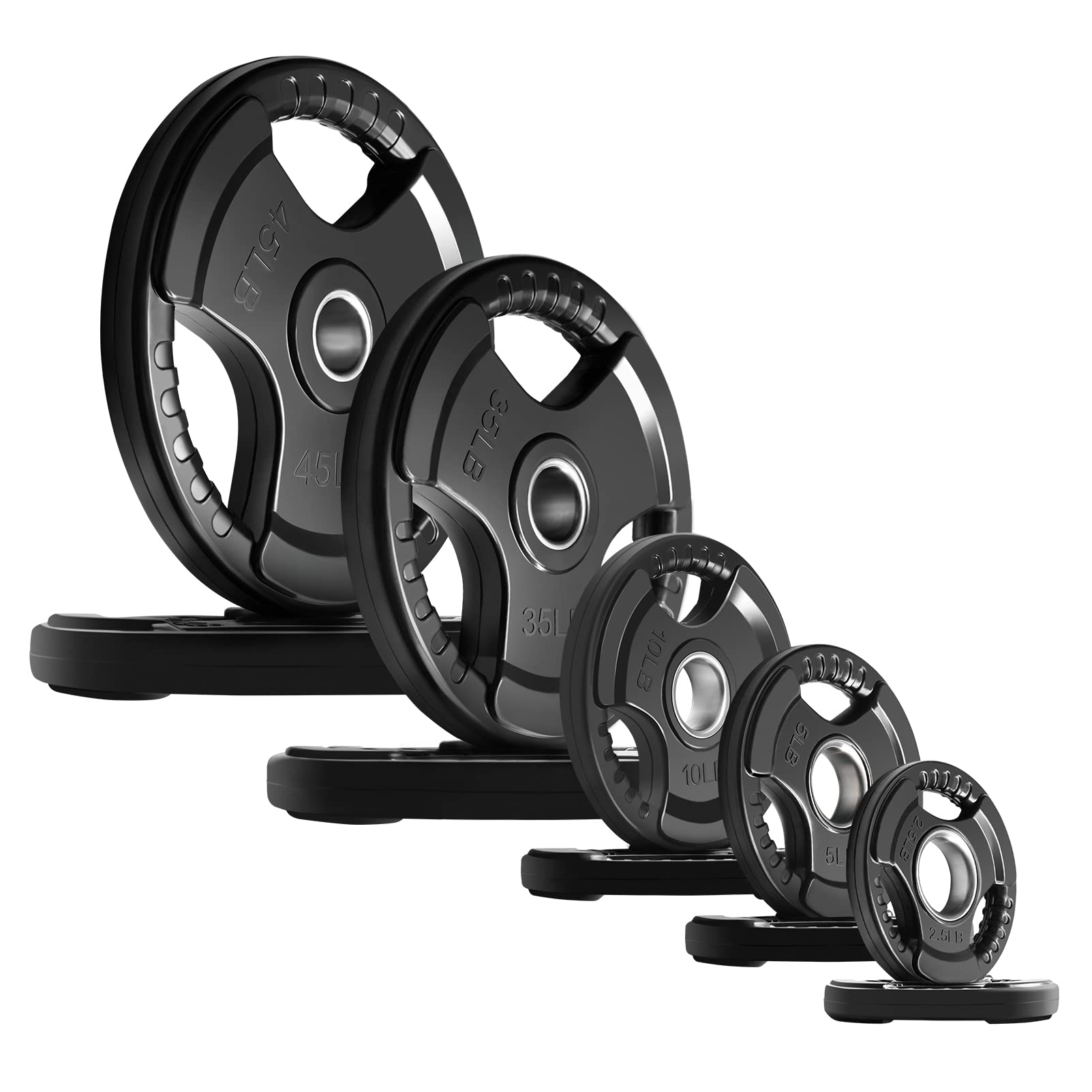 Olympic Rubber Grip Weight Plates for Barbell