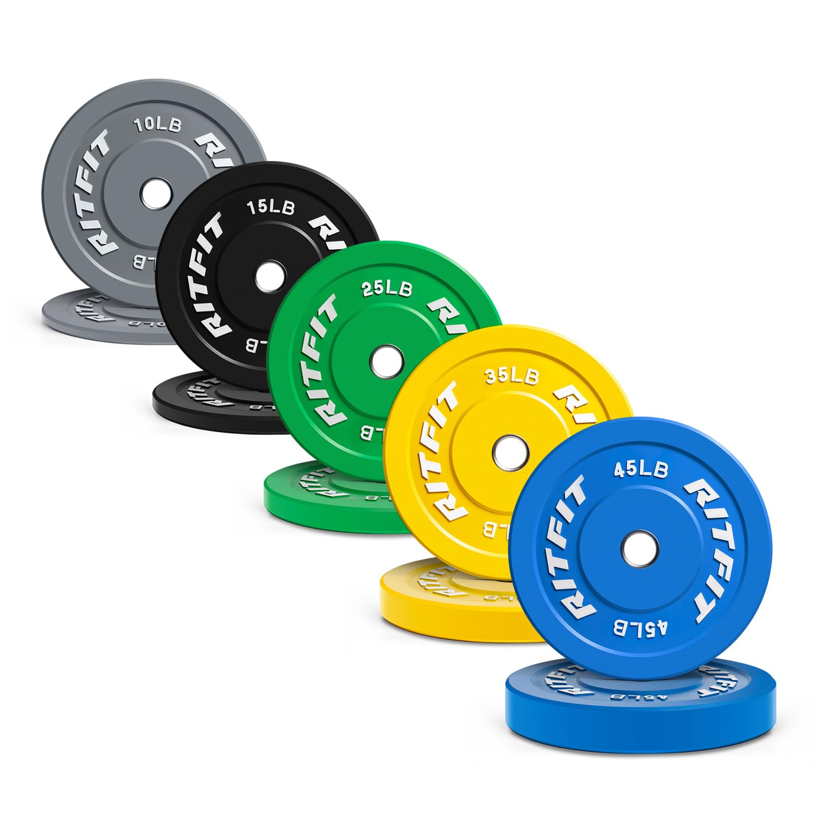 Olympic Rubber Bumper Weight Plate with Steel Insert