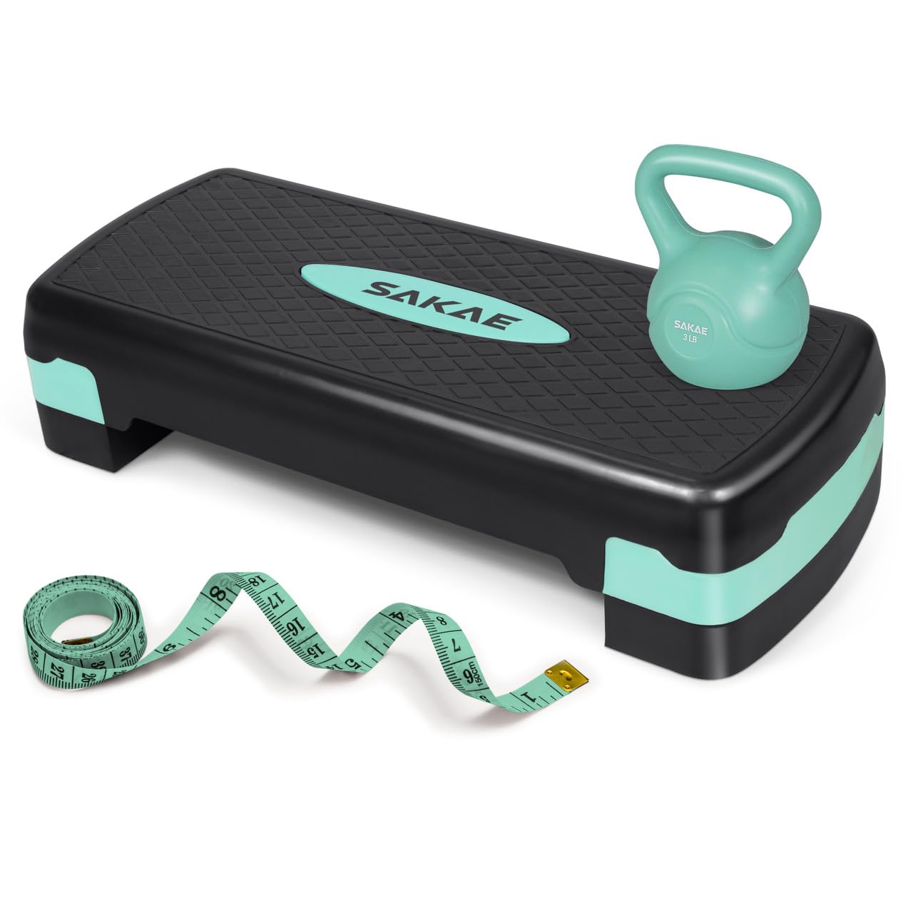 Adjustable Aerobic Step Platform Fitness Set with Accessories