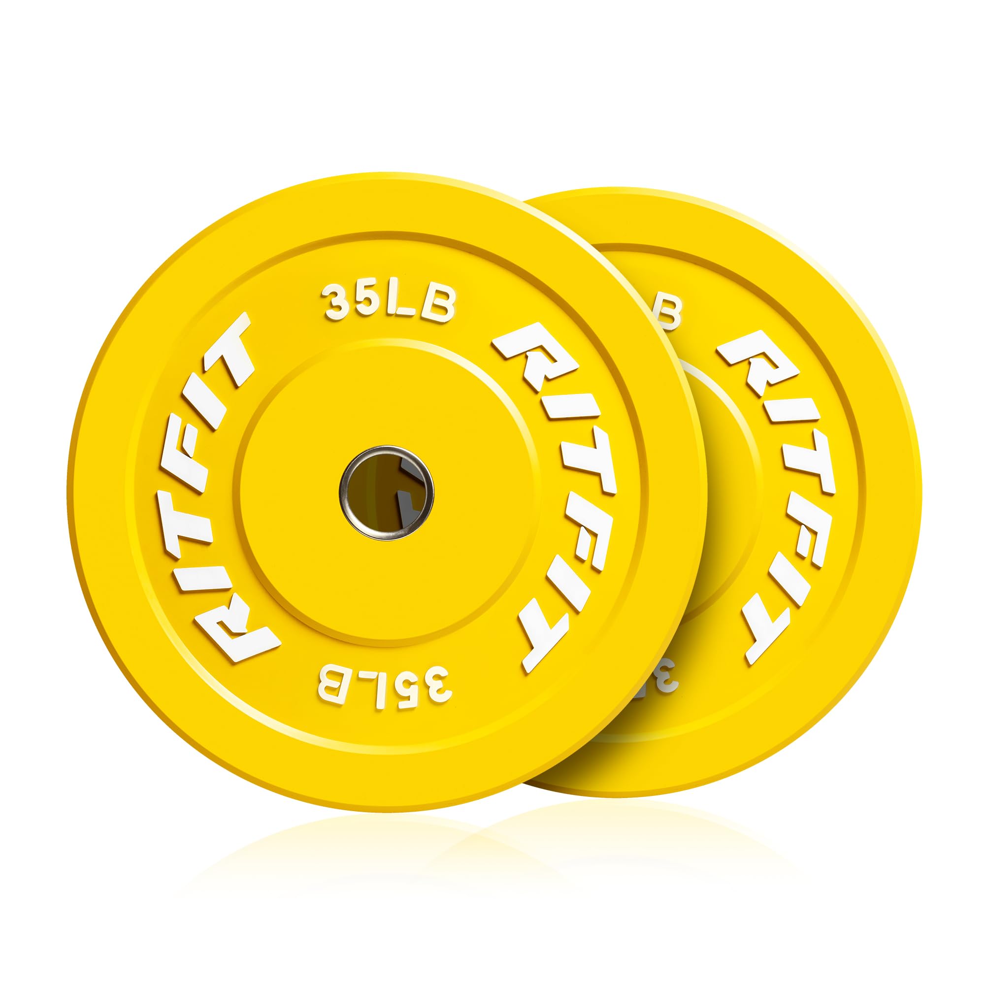 Olympic Rubber Bumper Weight Plate with Steel Insert