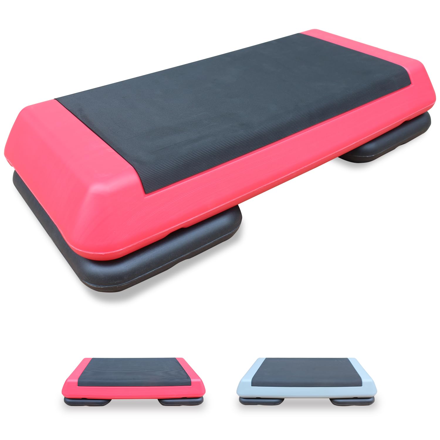 Adjustable Aerobic Step Platform with Risers for Home Gym