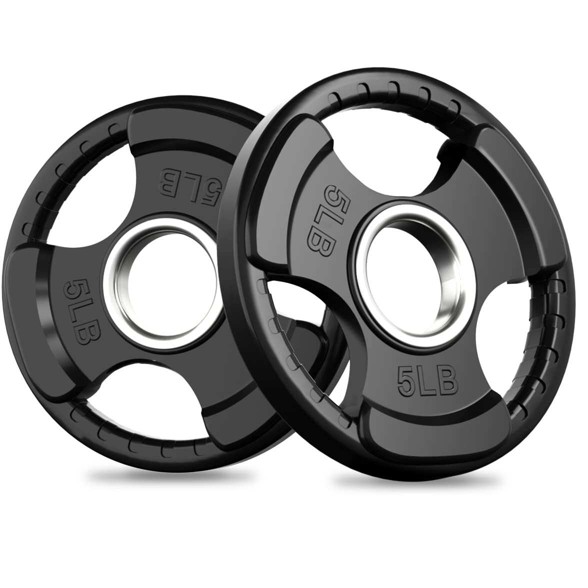 Olympic Rubber Grip Weight Plates for Barbell