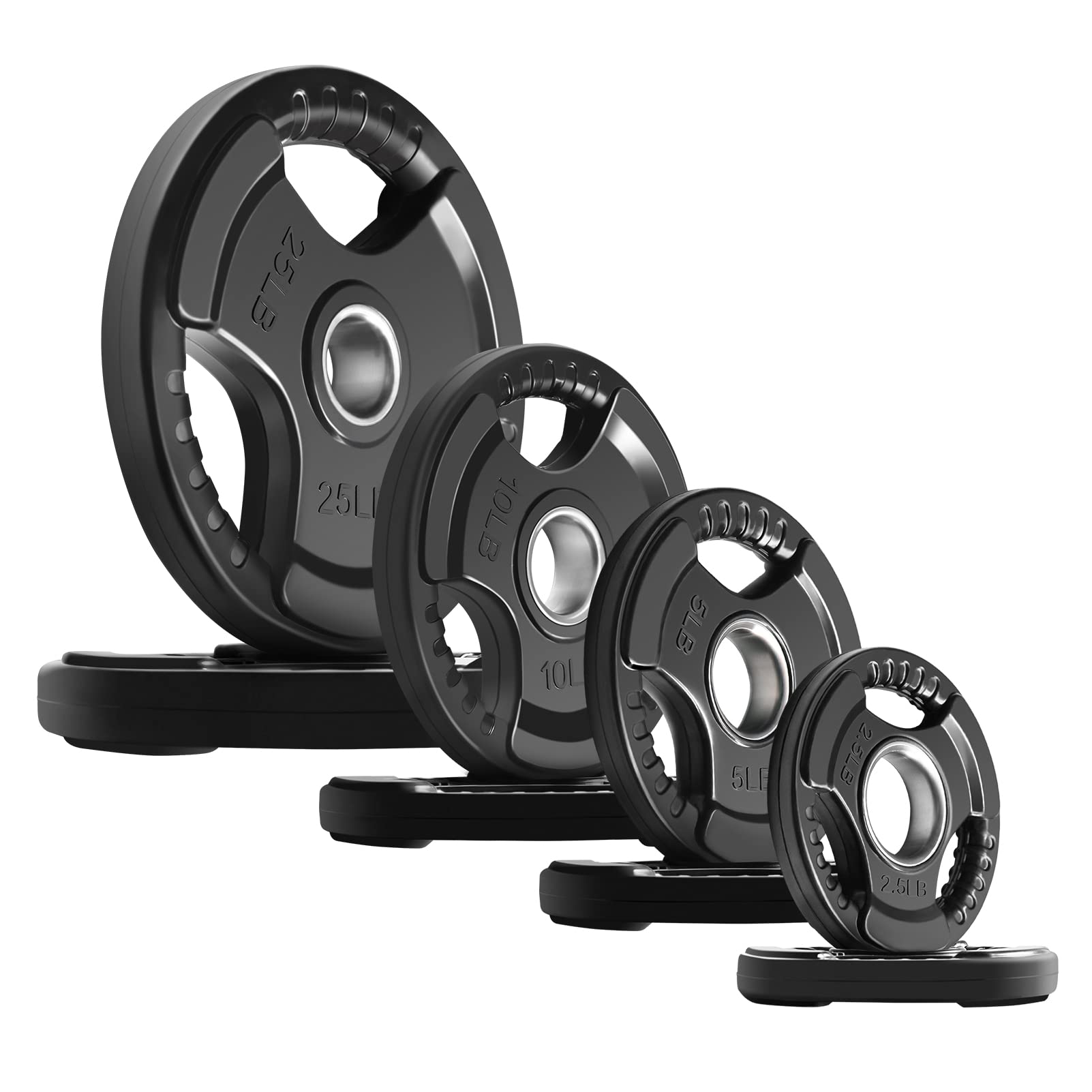 Olympic Rubber Grip Weight Plates for Barbell