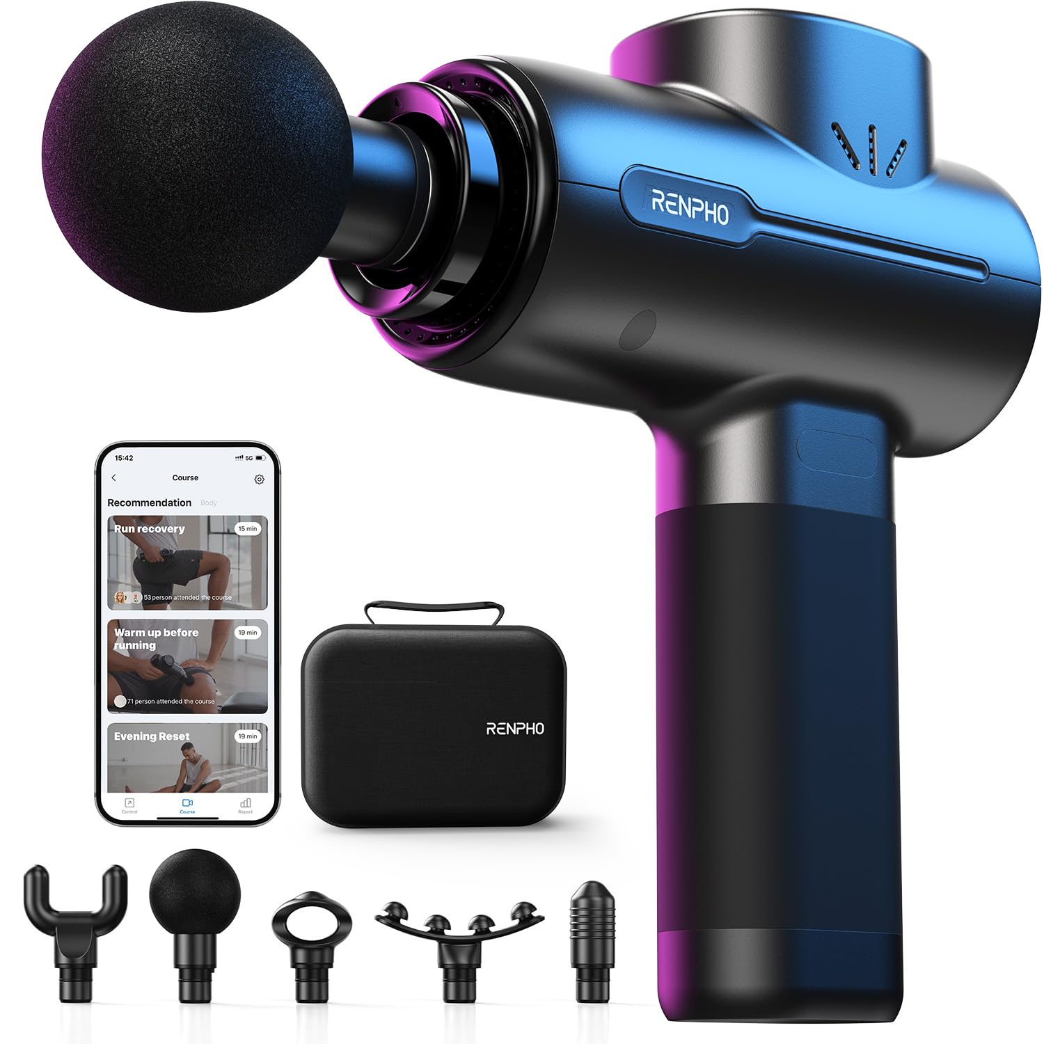 Portable Deep Tissue Massage Gun with Carry Case