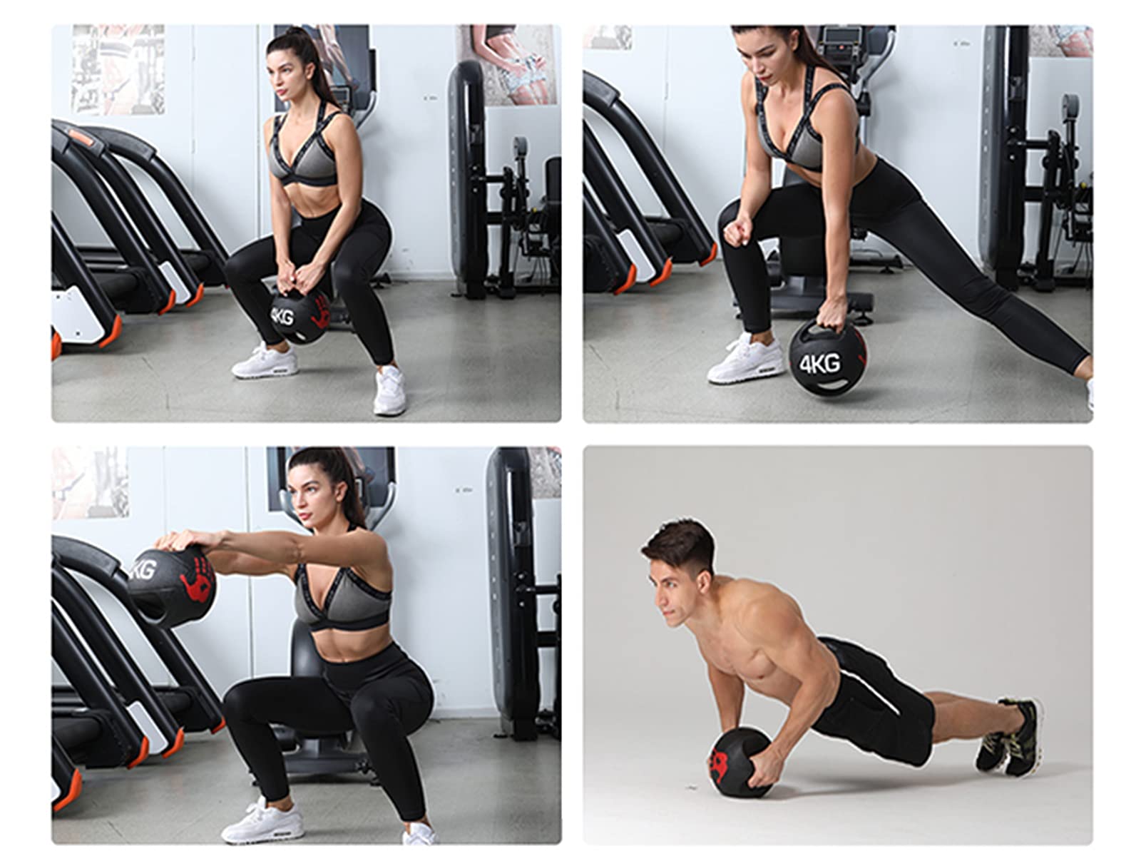 Dual Handle Medicine Ball for Core Strength Training 10kg