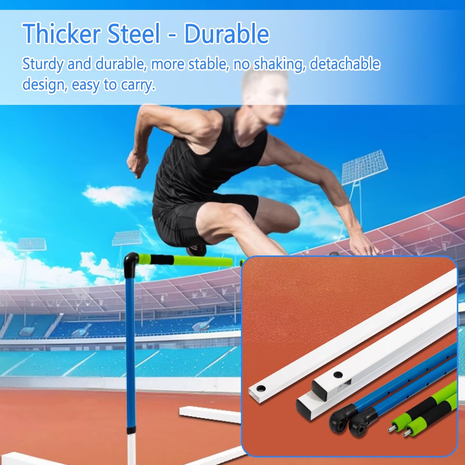 Adjustable Speed Training Hurdle Set for Agility Drills