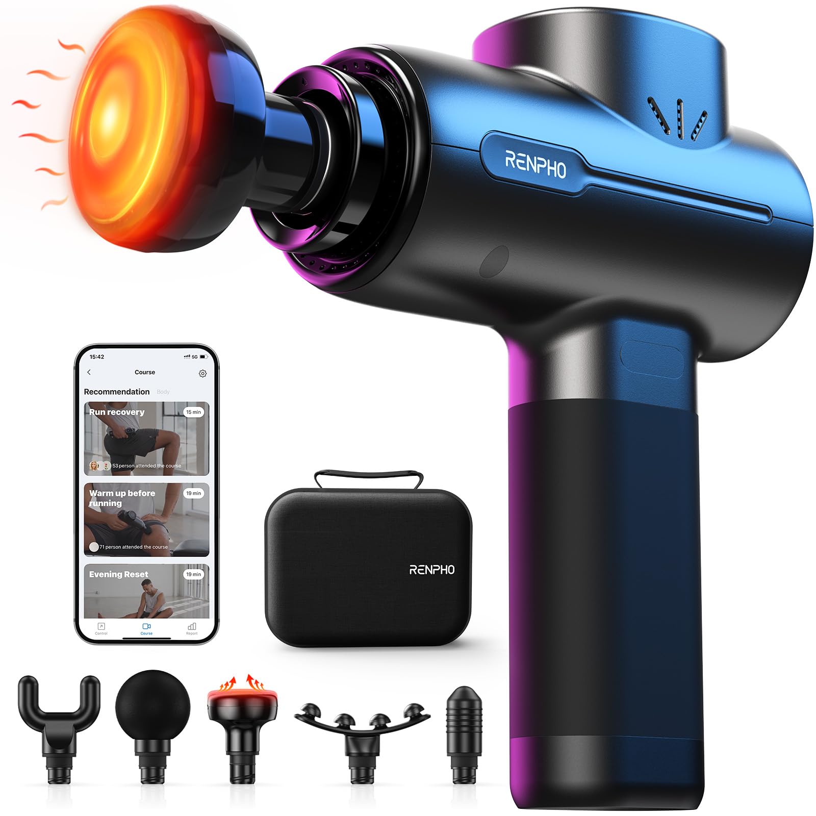 Portable Deep Tissue Massage Gun with Carry Case