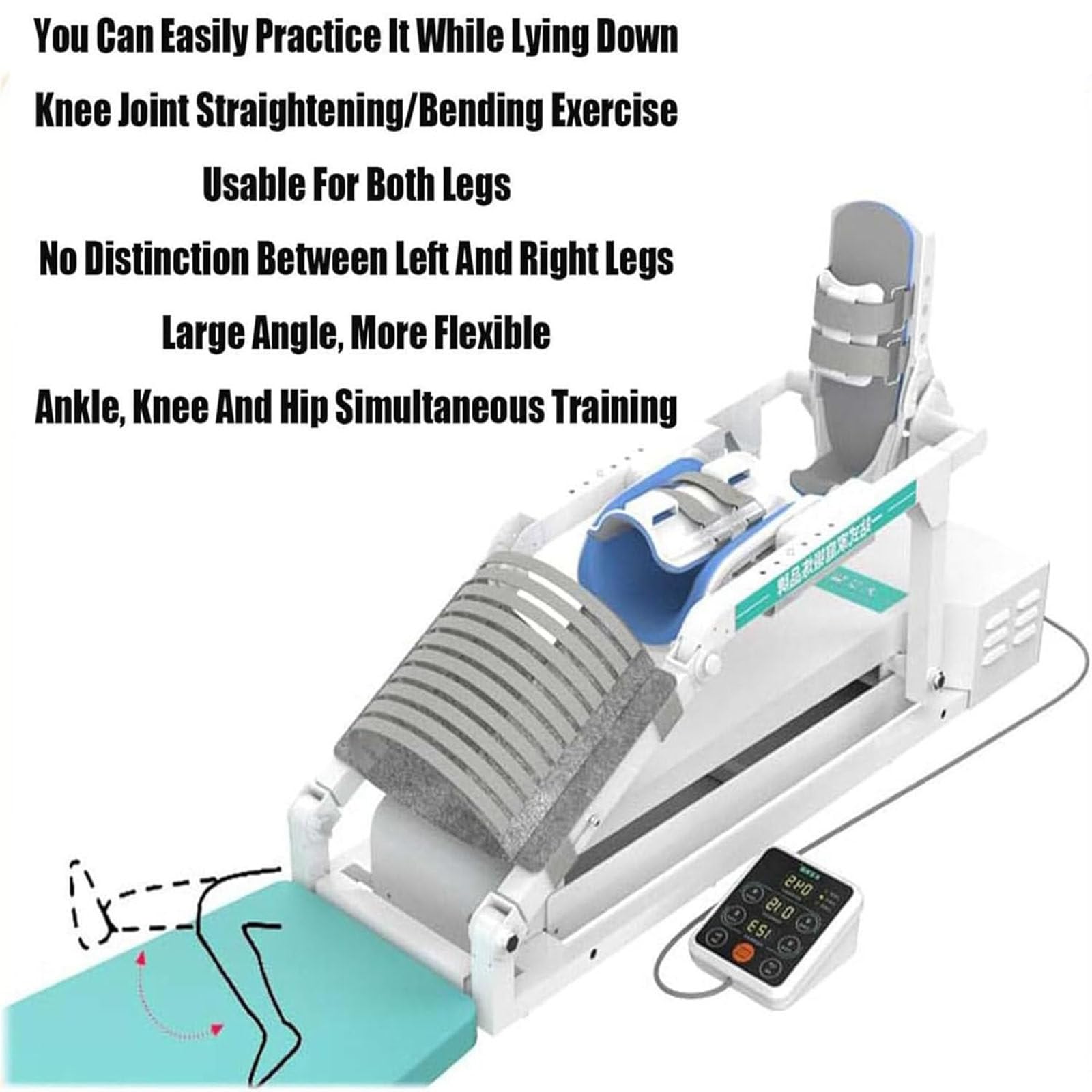 Adjustable Knee and Leg Stretching Trainer for Rehabilitation