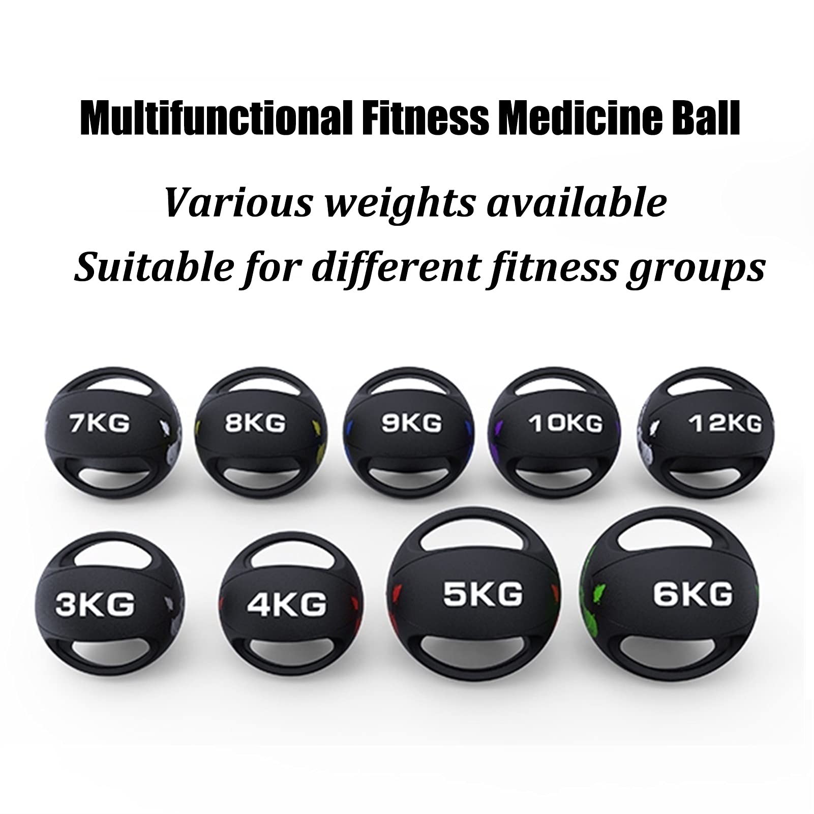 Dual Handle Medicine Ball for Core Strength Training 10kg