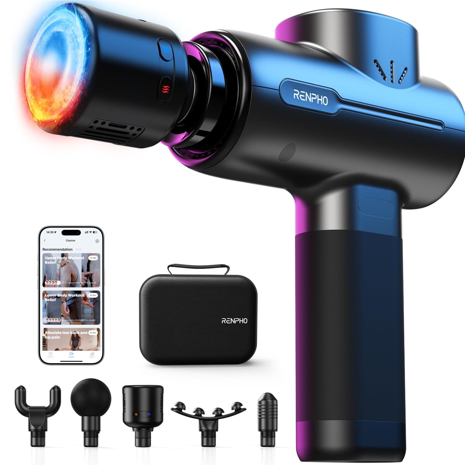 Portable Deep Tissue Massage Gun with Carry Case