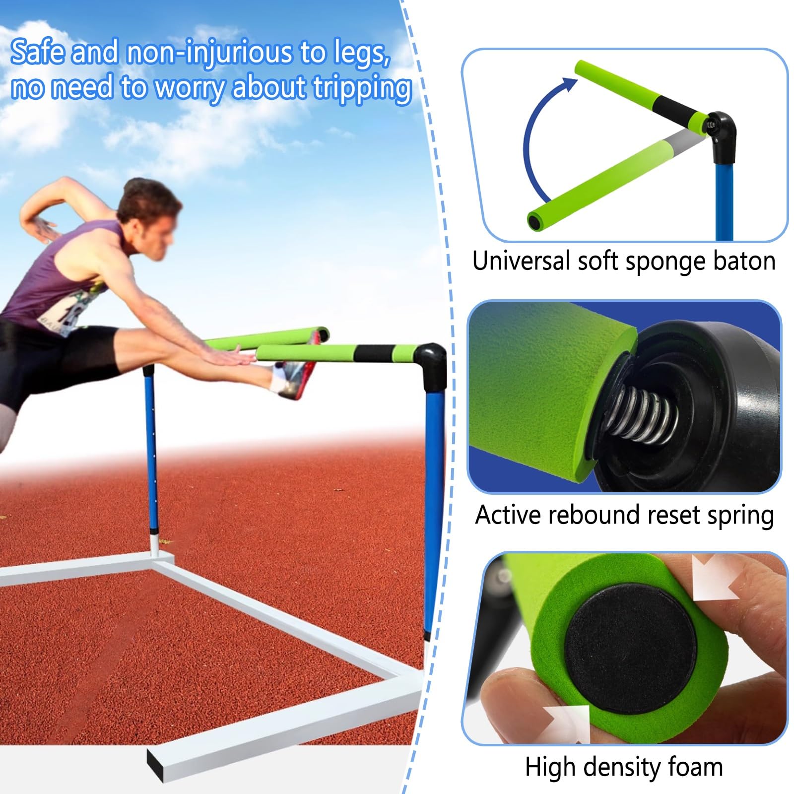 Adjustable Speed Training Hurdle Set for Agility Drills