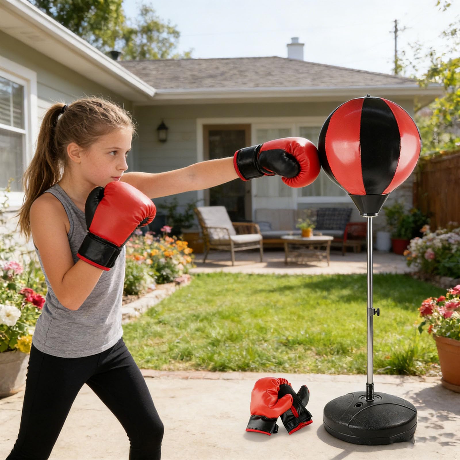 Complete Boxing Reflex Trainer with Spring Mount and Pump