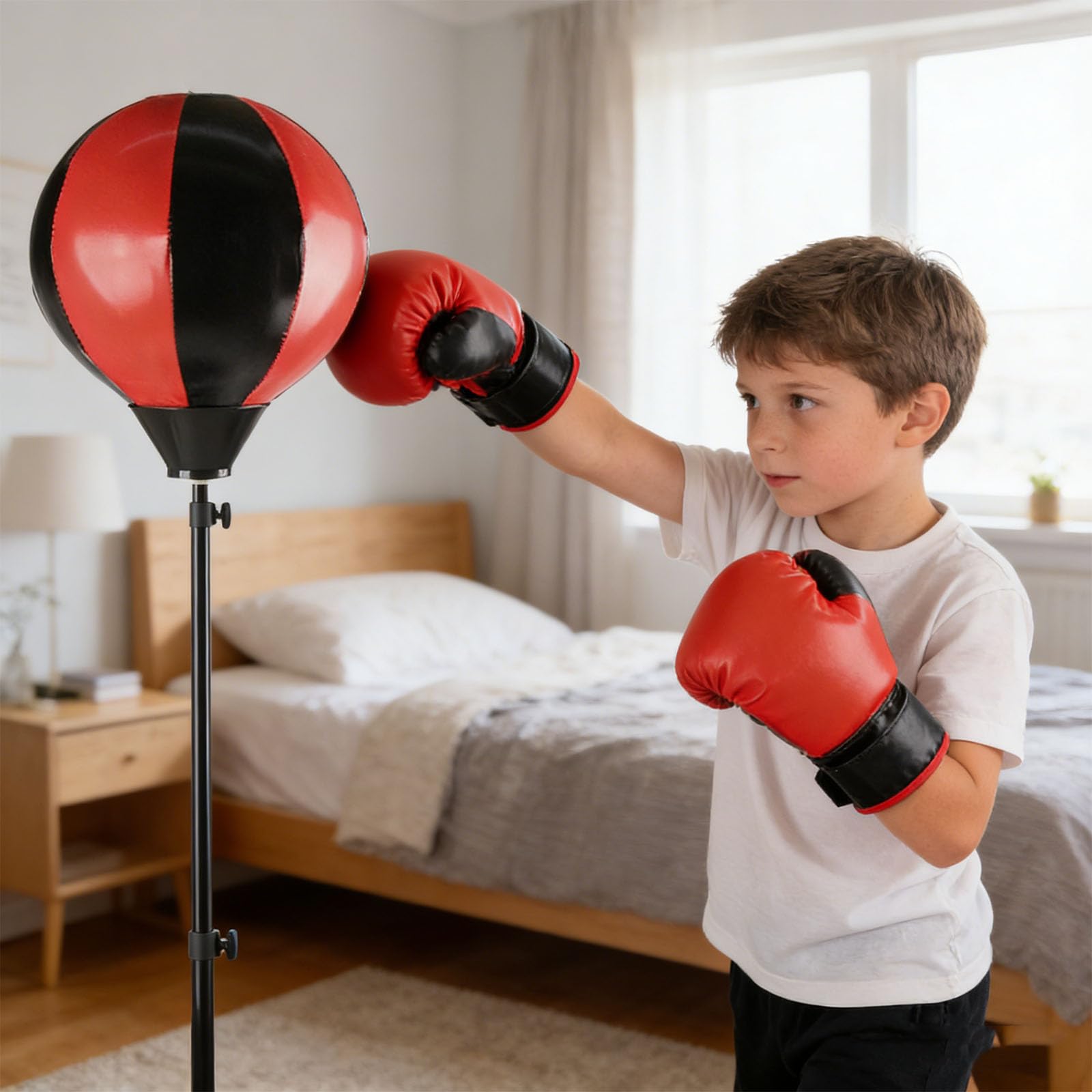 Complete Boxing Reflex Trainer with Spring Mount and Pump