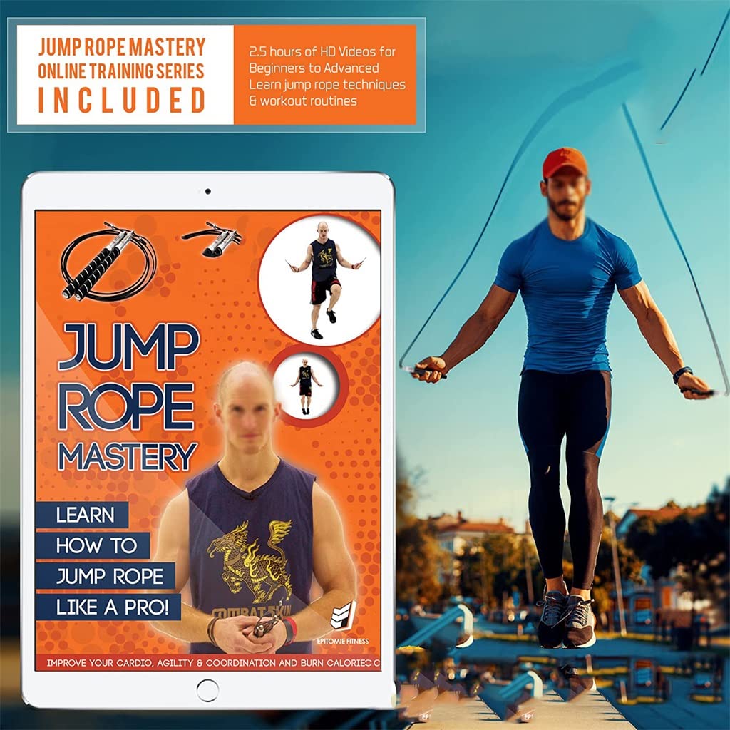 High-Speed Adjustable Speed Jump Rope with Steel Cable