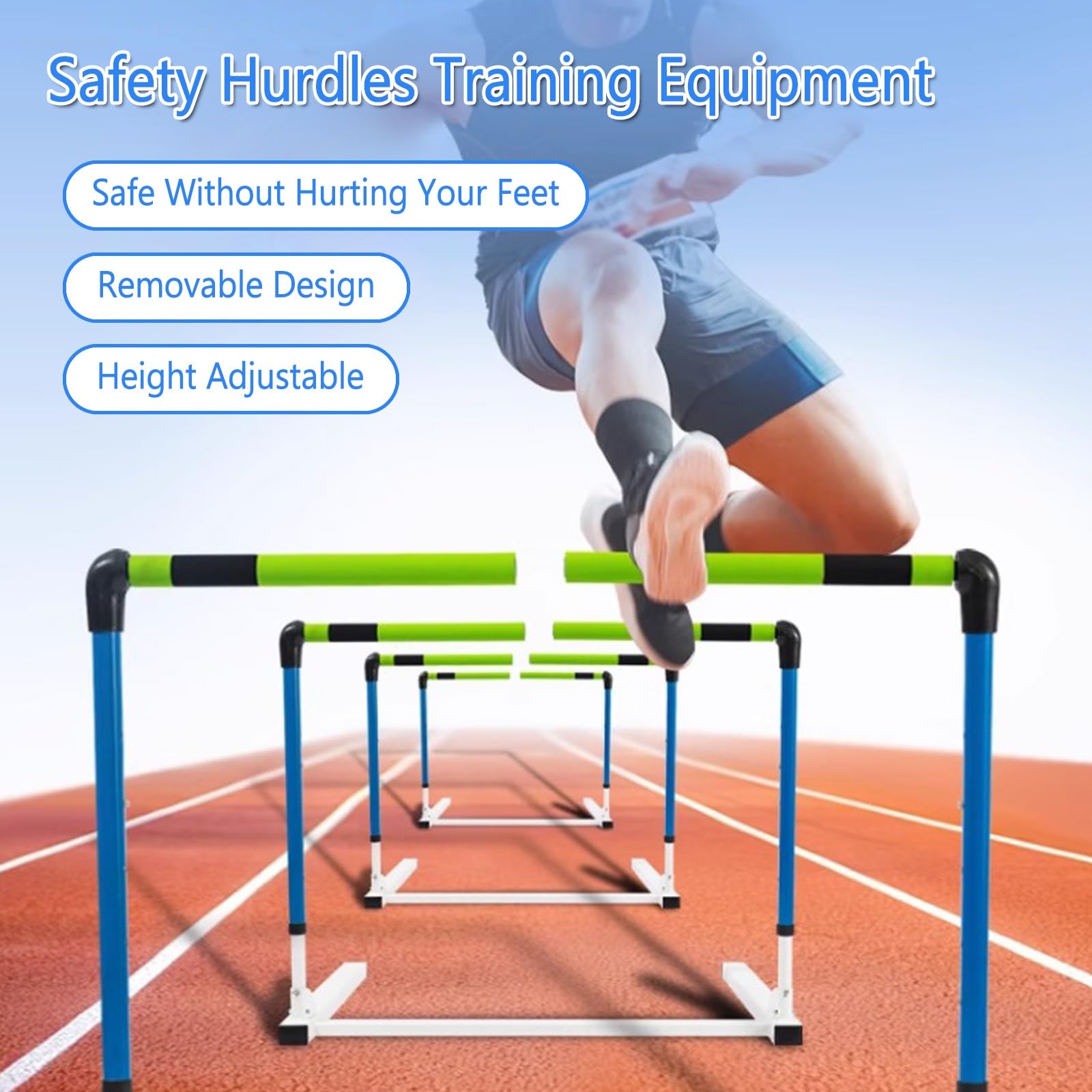 Adjustable Speed Training Hurdle Set for Agility Drills