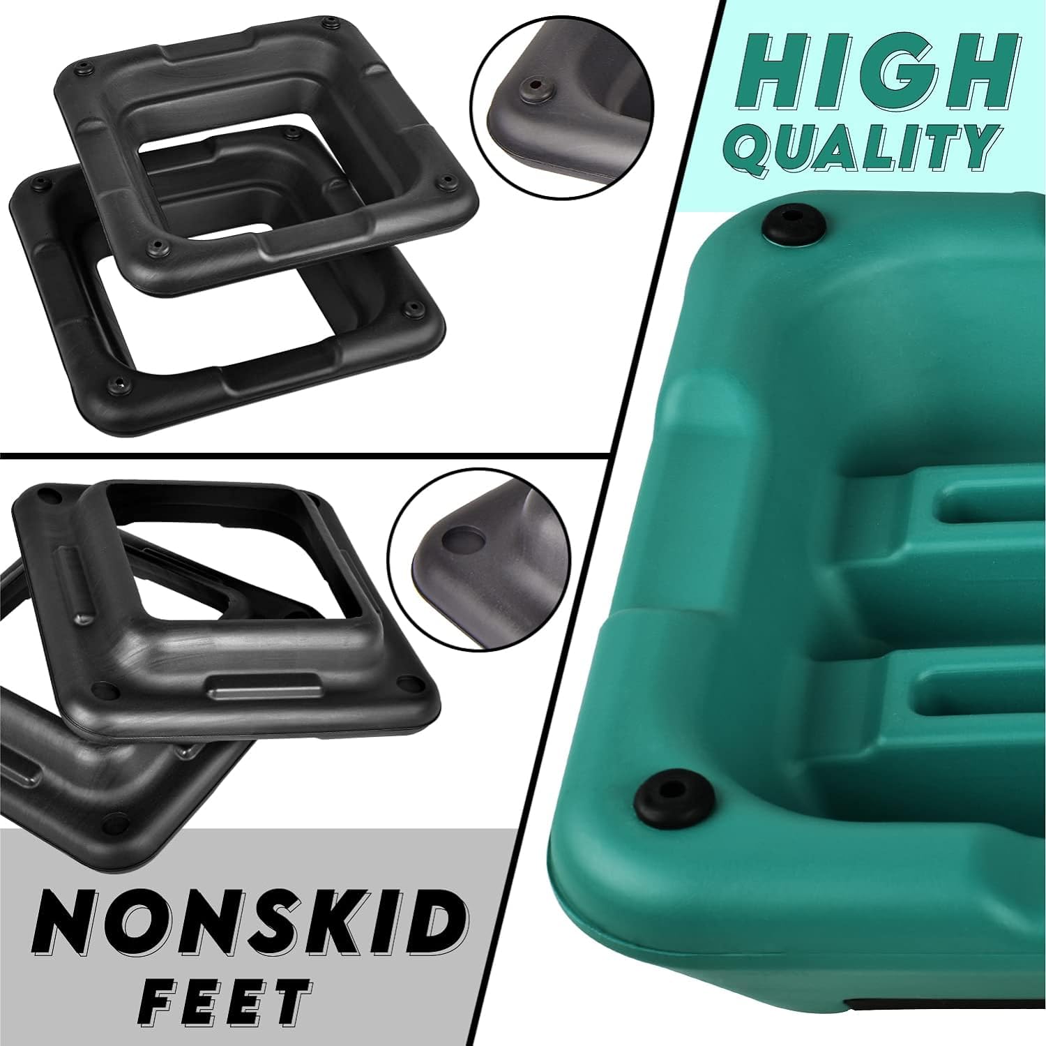 Adjustable Aerobic Step Platform with Stackable Risers