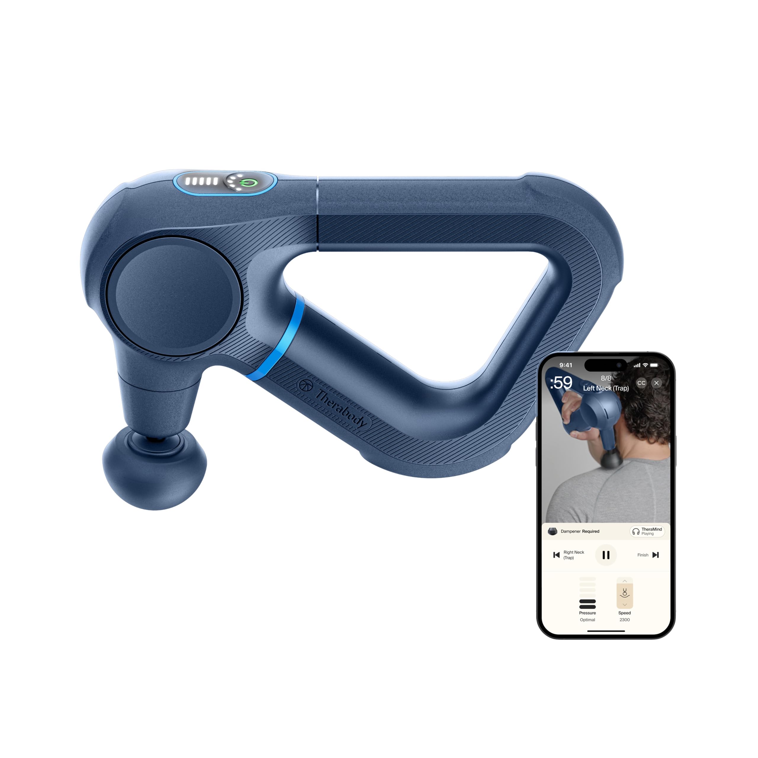 Deep Tissue Percussion Massage Gun with Bluetooth Control
