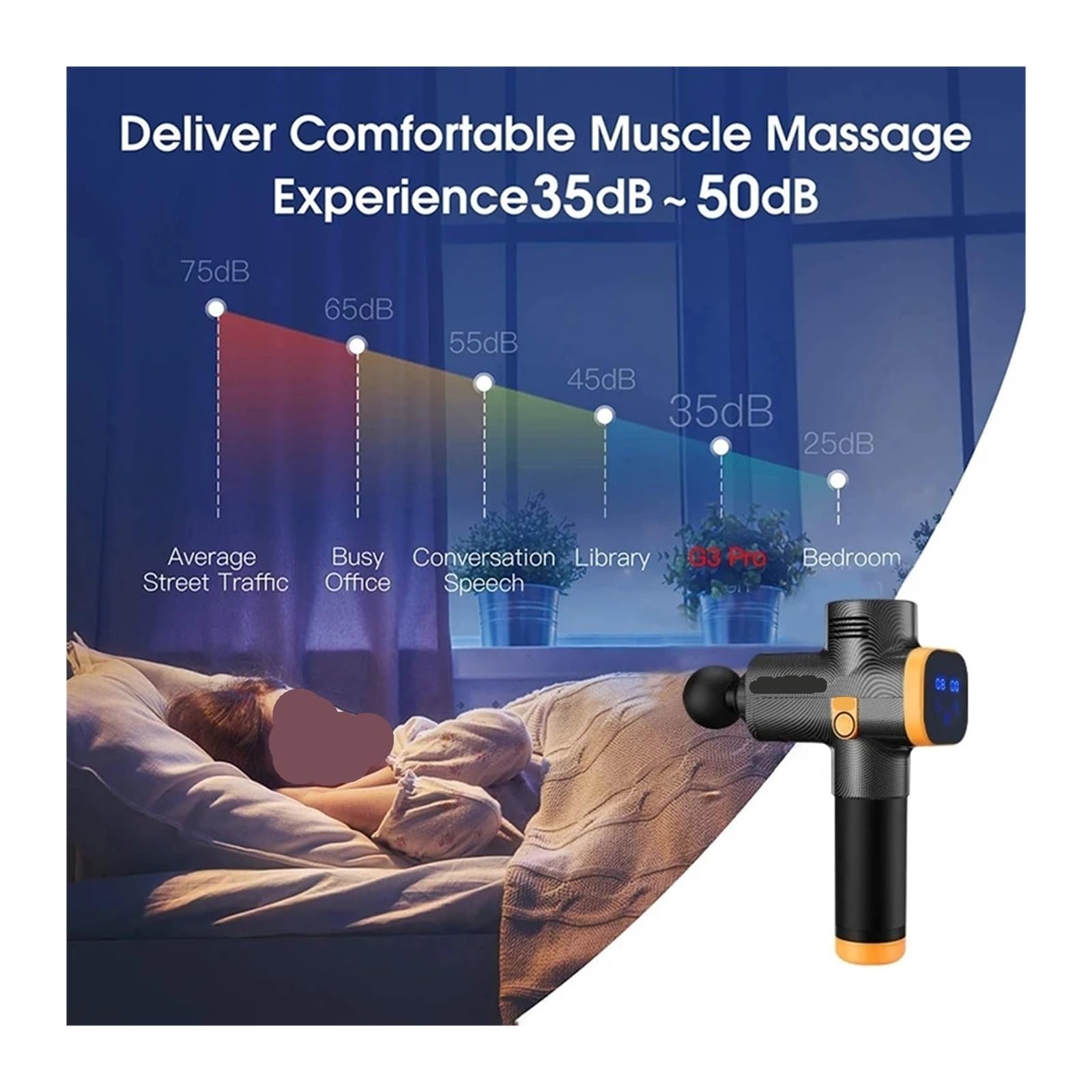 Deep Tissue Massage Gun for Muscle Recovery and Pain Relief