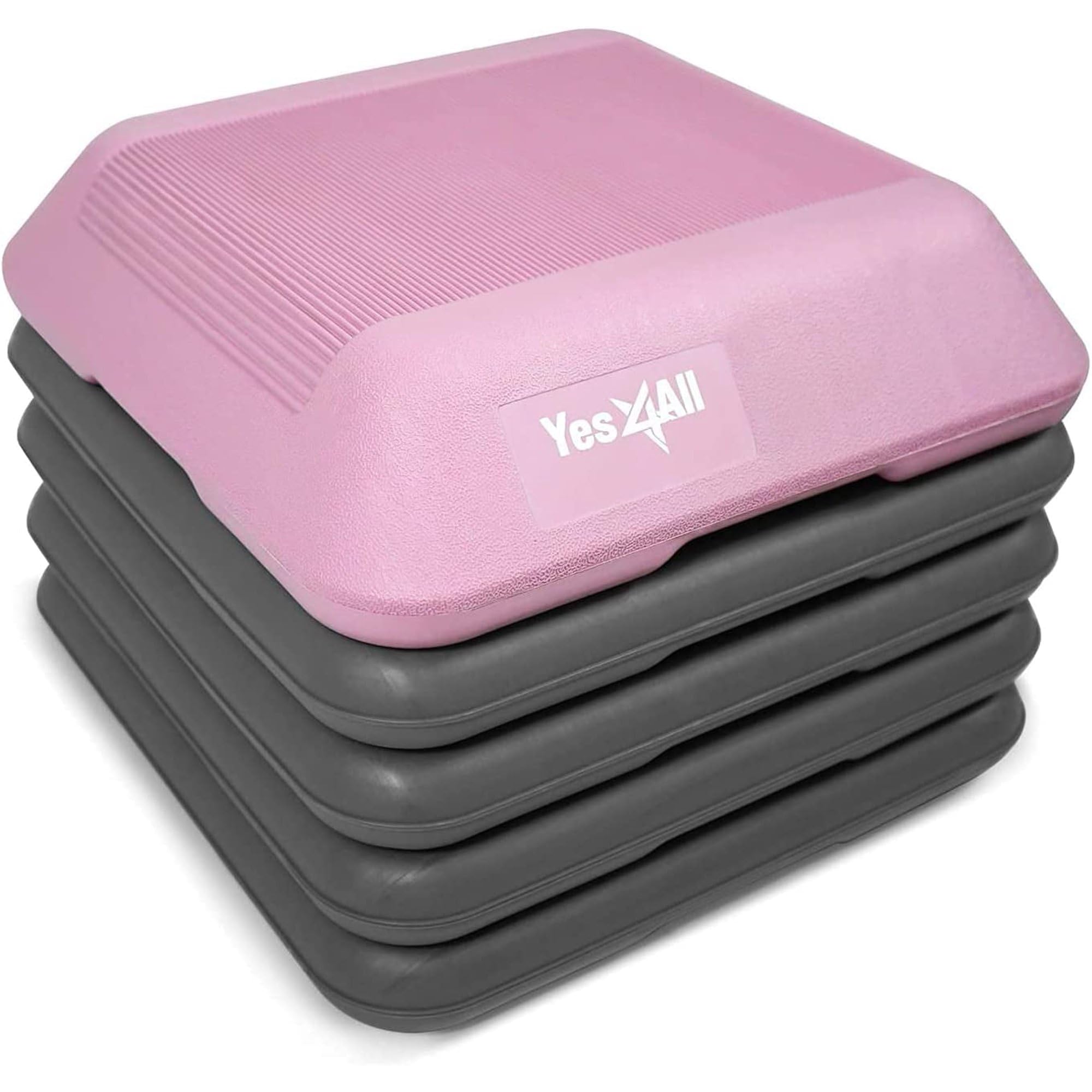 Adjustable Aerobic Step Platform with Stackable Risers
