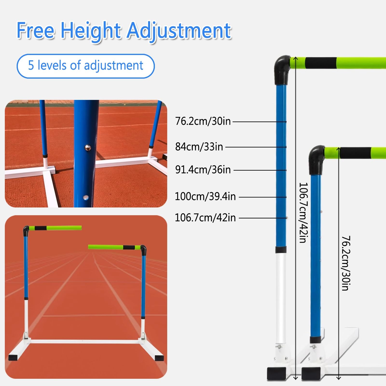 Adjustable Speed Training Hurdle Set for Agility Drills