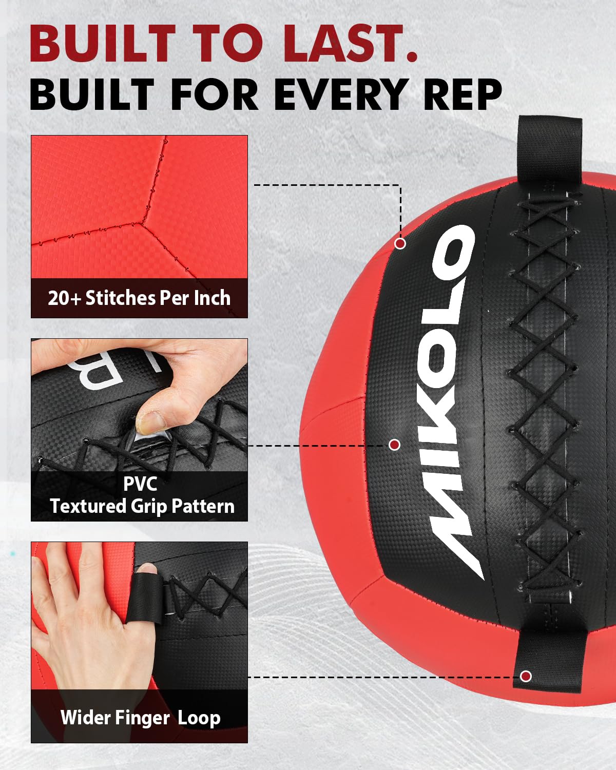 Medicine Ball and Slam Ball Set for Strength Training 10-25lb