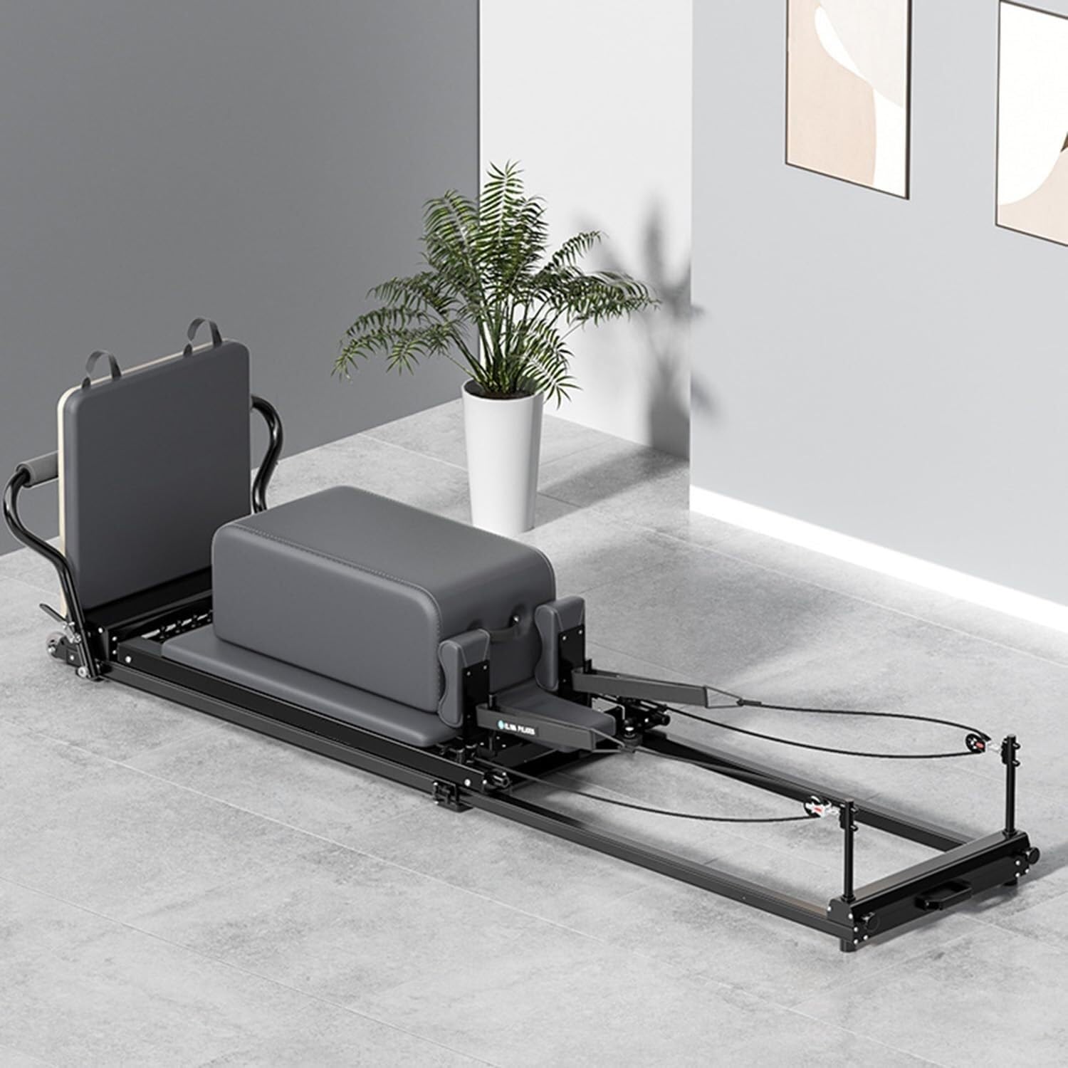Aluminum Pilates Reformer with Foot Bar for Home Training