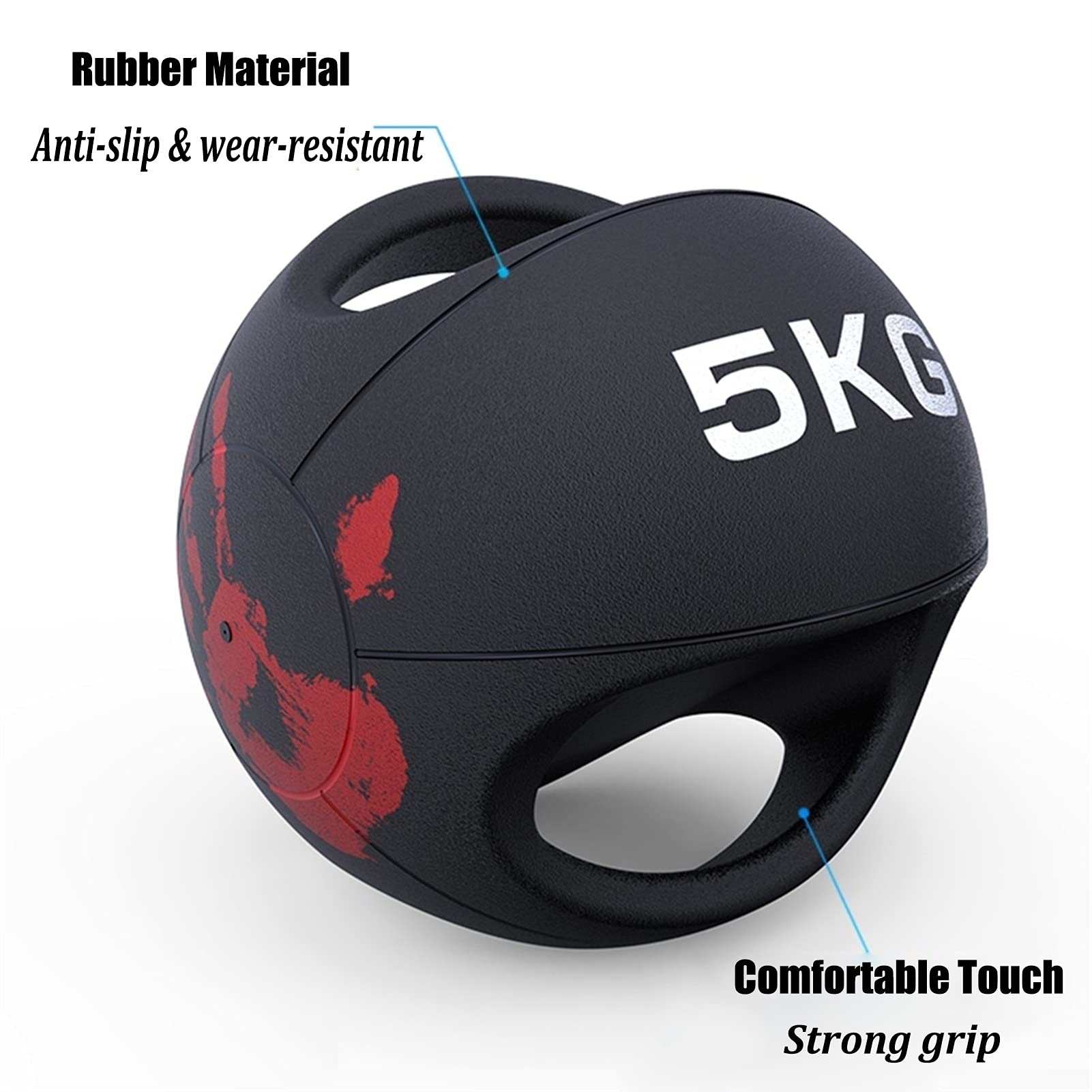 Dual Handle Medicine Ball for Core Strength Training 10kg