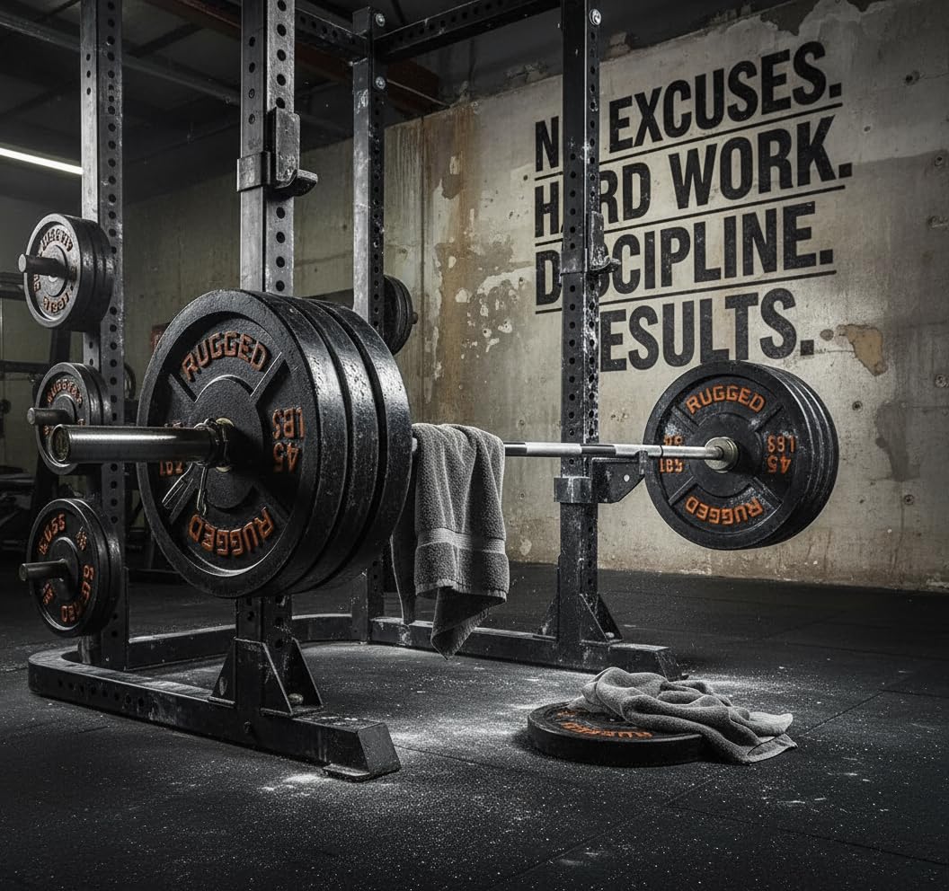 Cast Iron Olympic Weight Plate Set, 455 lb