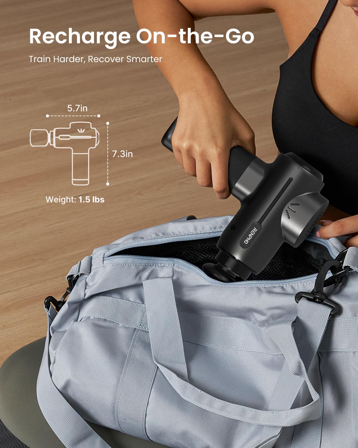 Portable Deep Tissue Massage Gun with Carry Case