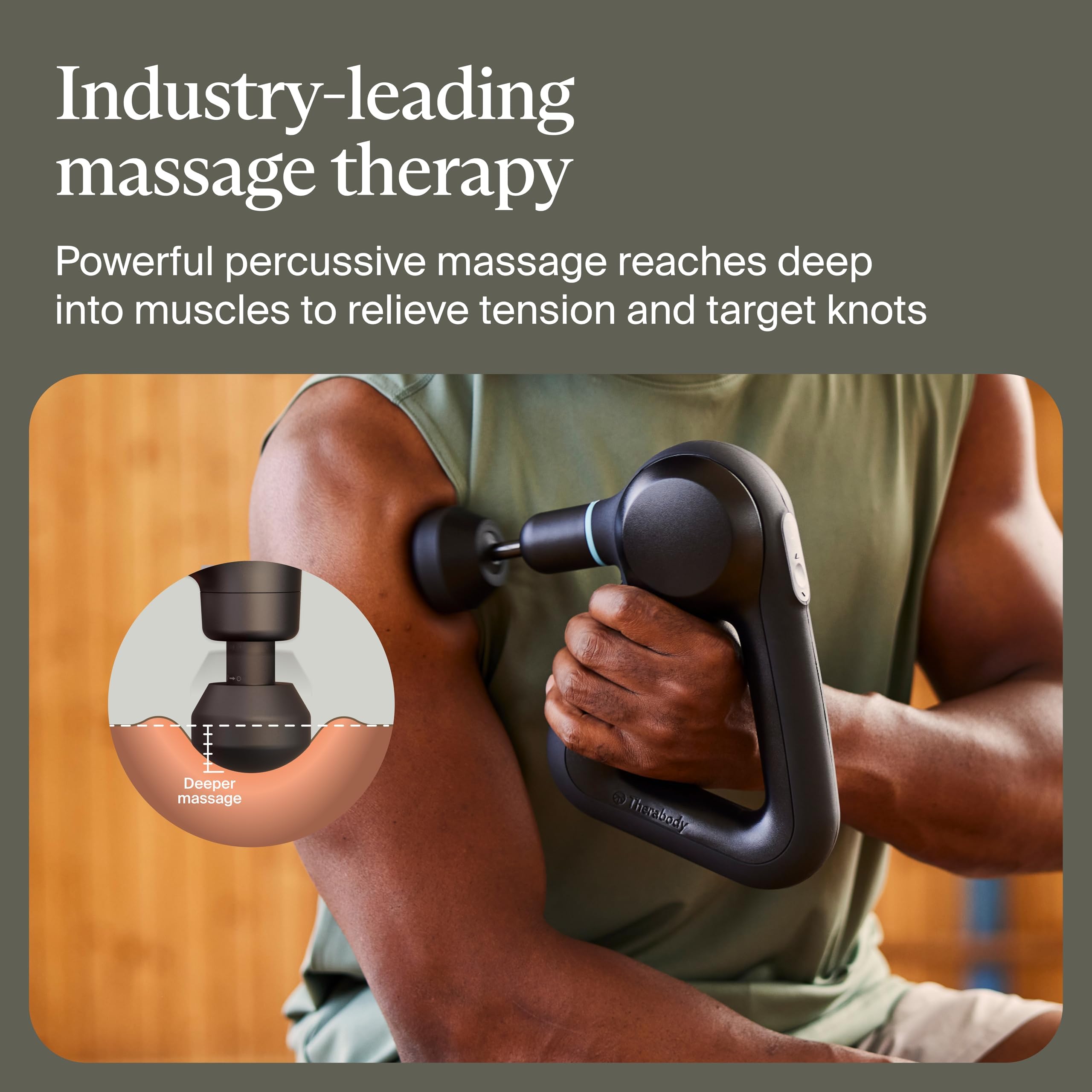 Deep Tissue Percussion Massage Gun with Bluetooth Control