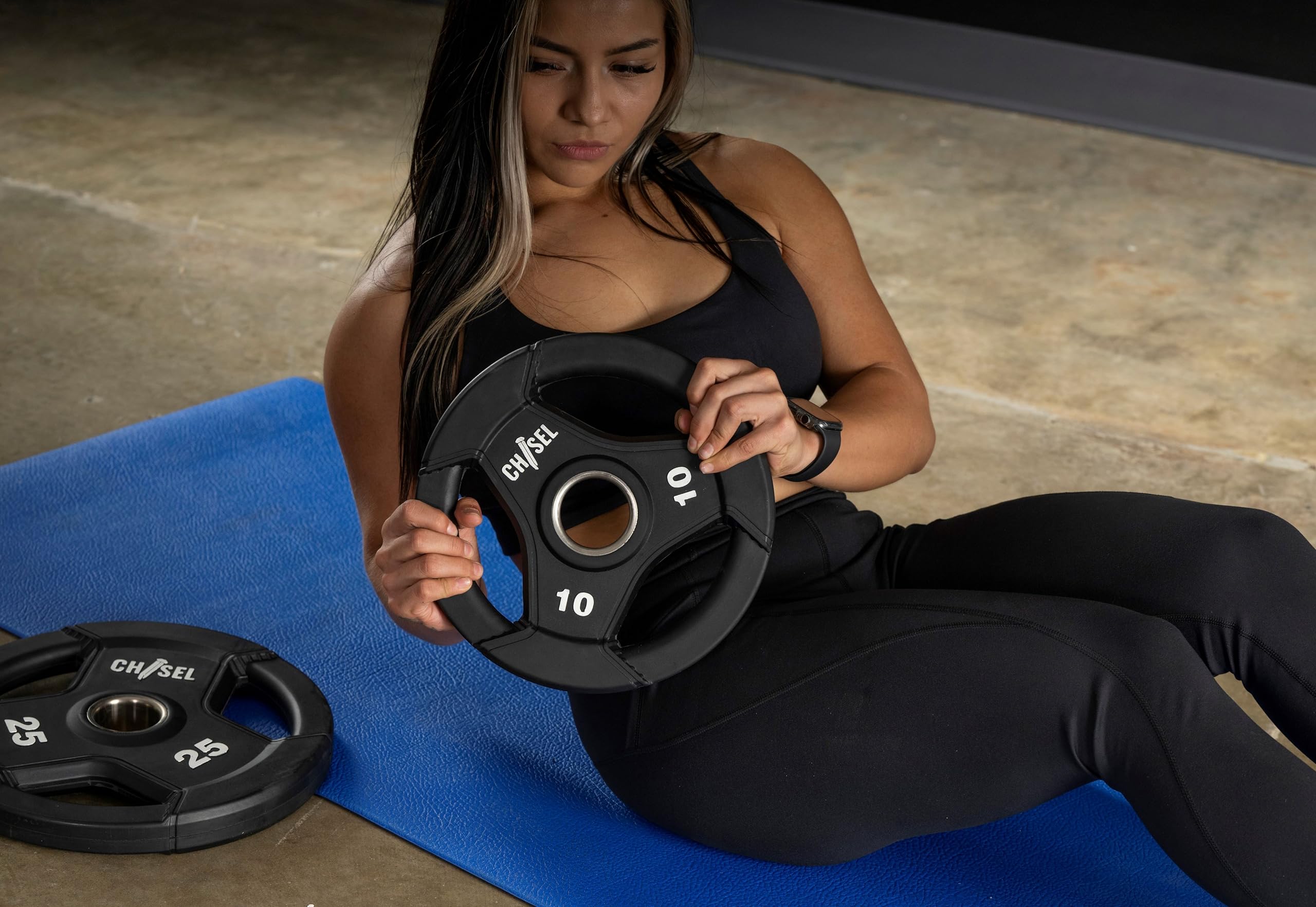 Olympic Weight Plate Set, 415 lb for Strength Training