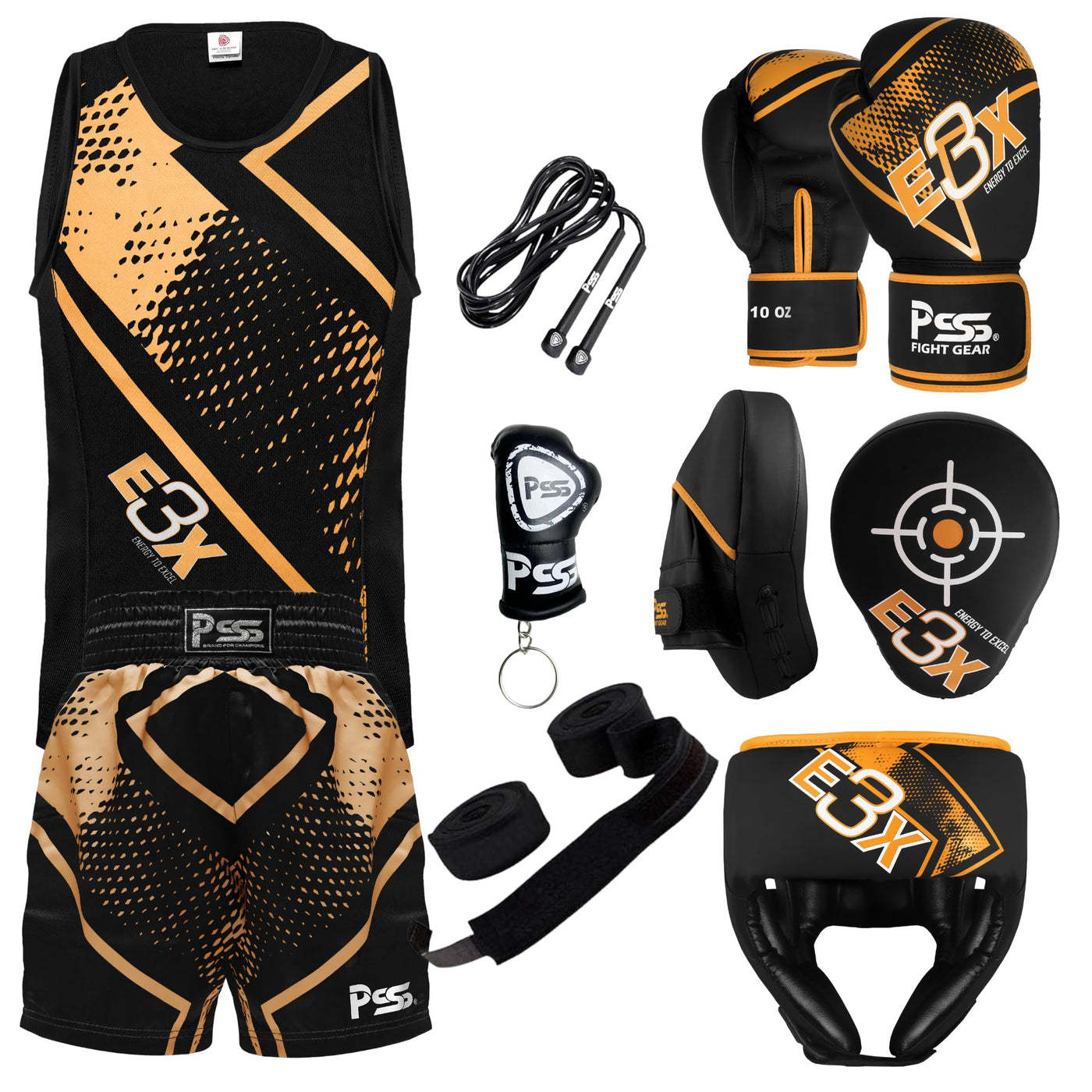 Kids Boxing Training Set with Gloves, Head Guard and Focus Pads