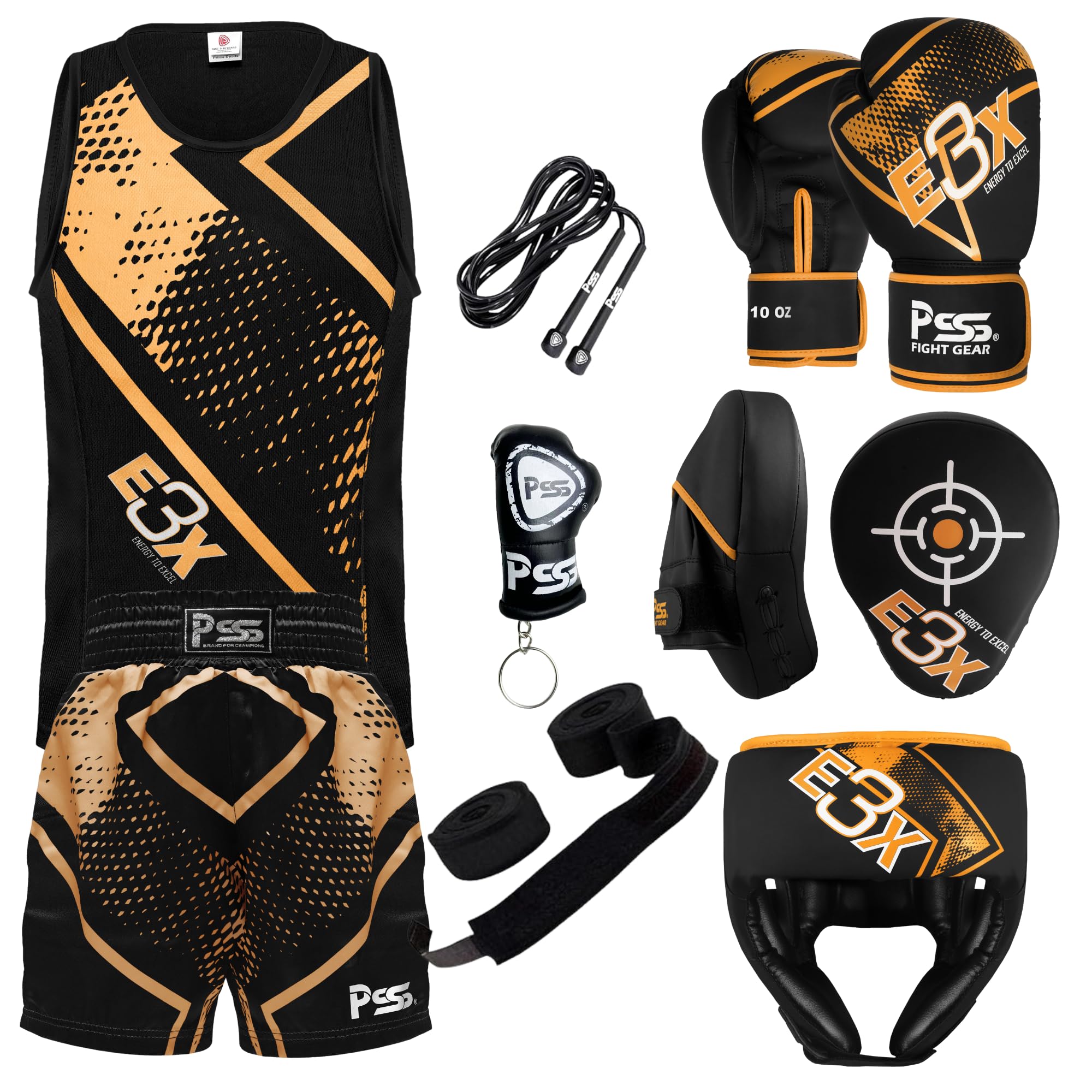 Kids Boxing Training Set with Gloves, Head Guard and Focus Pads