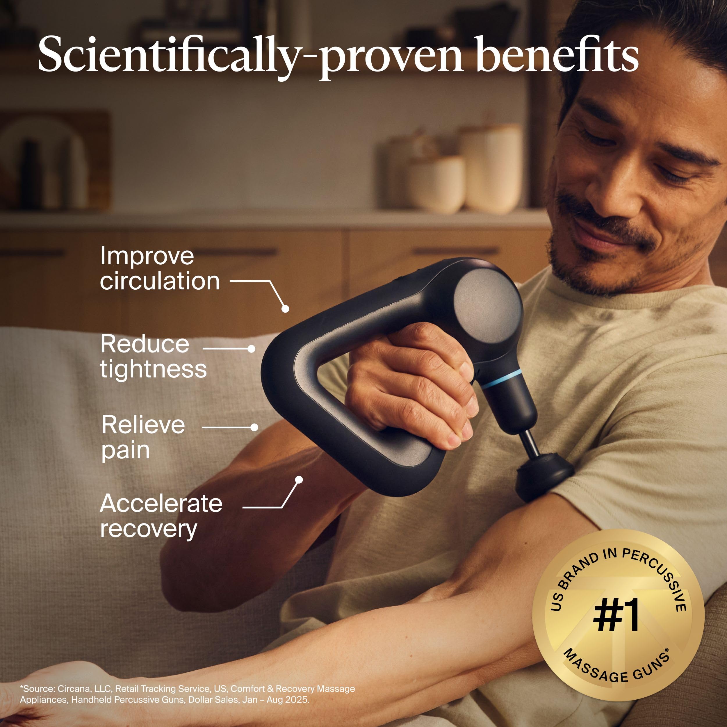 Deep Tissue Percussion Massage Gun with Bluetooth Control