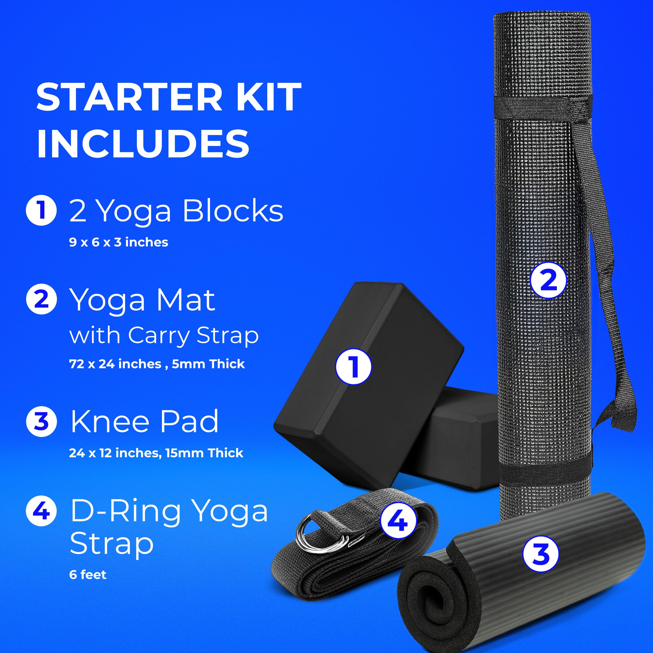 Hello Fit 6 Pack Deluxe Studio Exercise Starter Kit