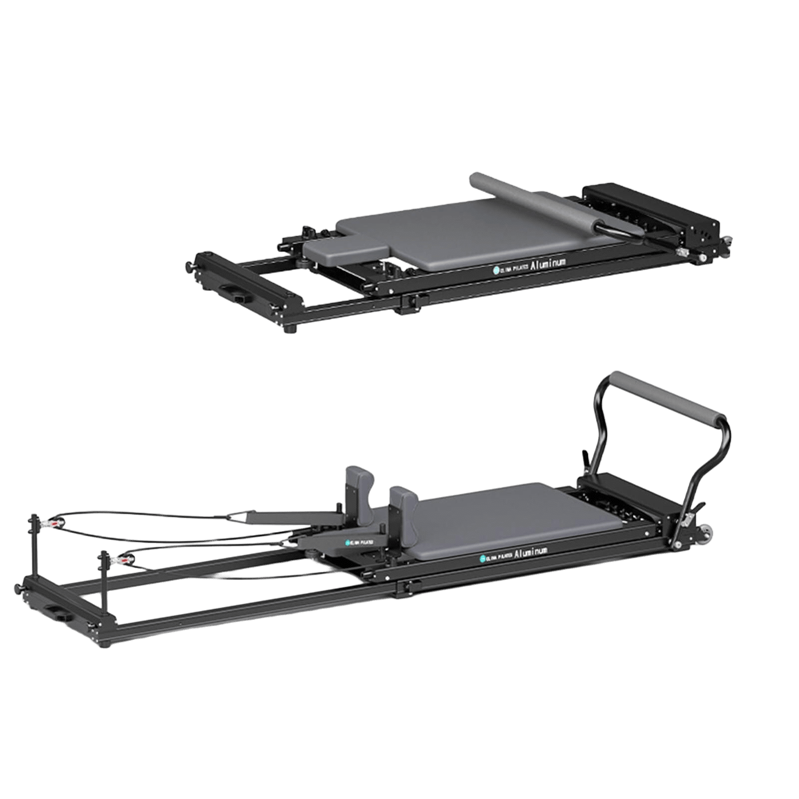 Portable Foldable Pilates Reformer with Adjustable Resistance